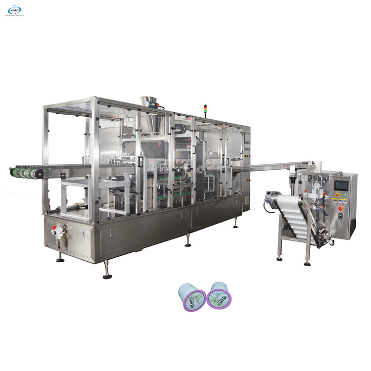 Wholesale k cup capsule filling machine carton production line for tea and coffee